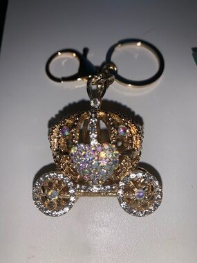 Aurora borealis Crystal Carriage bag/purse charm Keychain